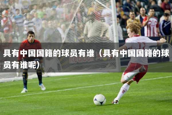 具有中国国籍的球员有谁（具有中国国籍的球员有谁呢）